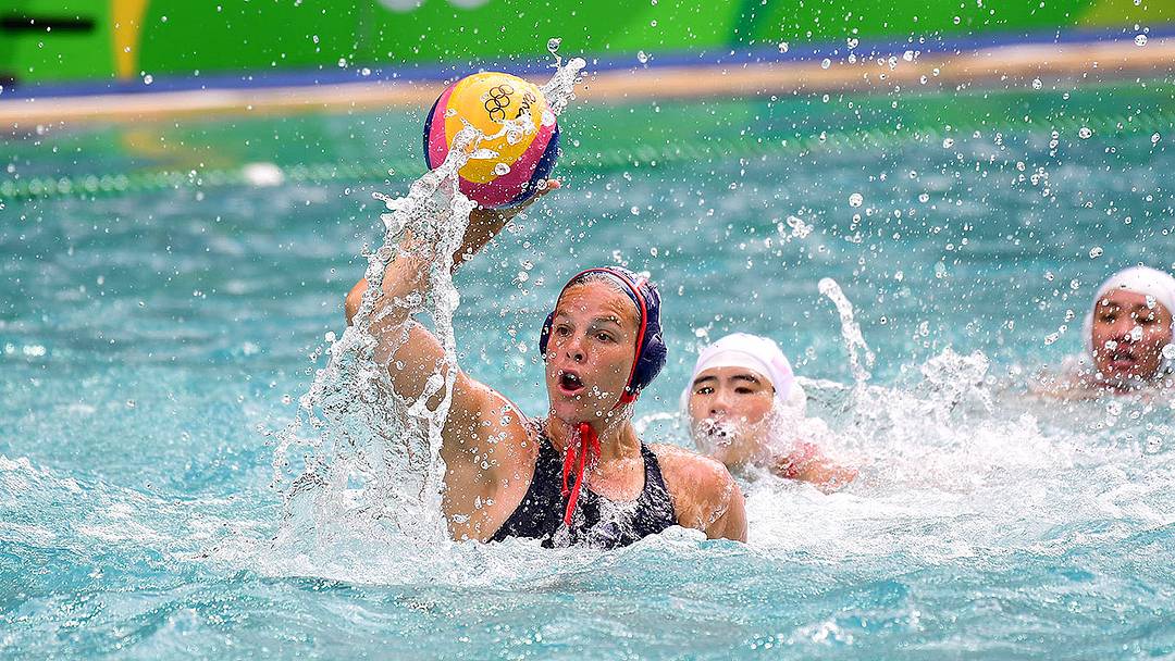 U.S. women’s water polo climbing mountains, coming together with gold medal at stake