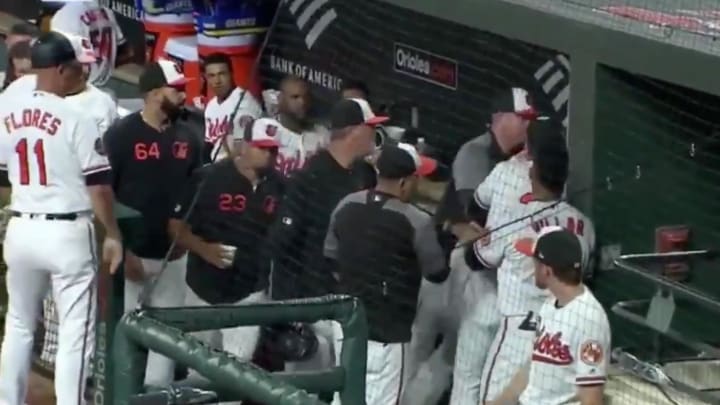Chris Davis Held Back in Dugout After Reportedly Going After Manager