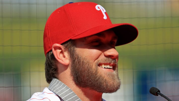 Bryce Harper Hints at Recruiting Angels' Mike Trout to Join Phillies in 2020 Bryce Harper Hints at Recruiting Angels' Mike Trout to Join Phillies in 2020
