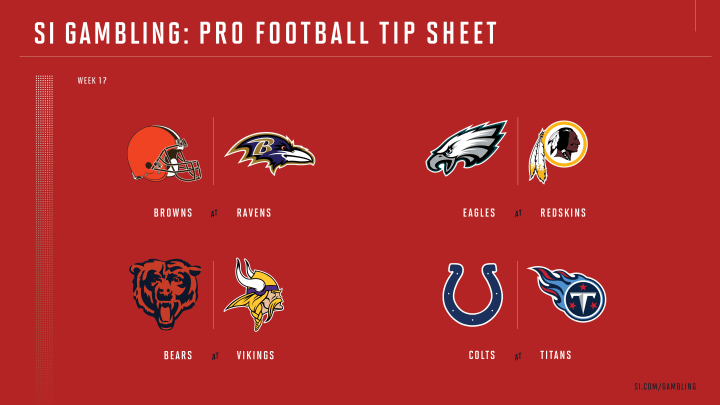 Weekly Tip Sheet: The Complete Printable Betting Guide to NFL Week 17 Games