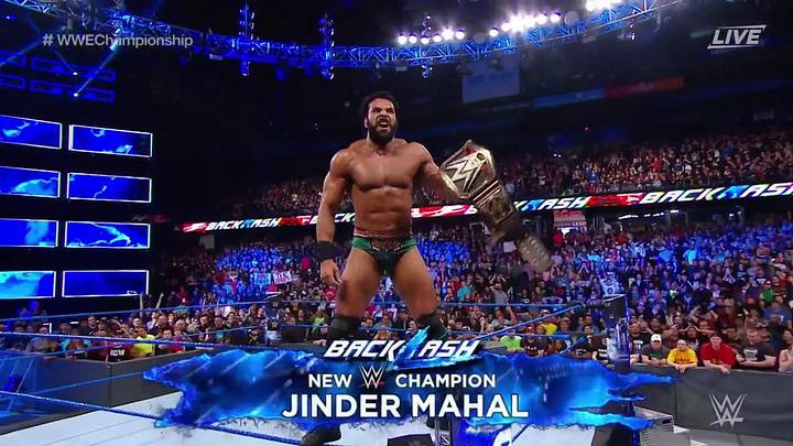 Jinder Mahal defeats Randy Orton for WWE Championship at Backlash