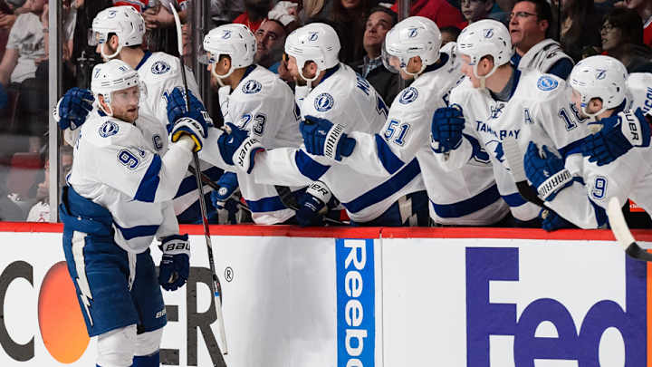 Watch: Stamkos tosses Brandon Prust's elbow pad into stands
