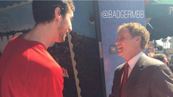Frank Kaminsky interviewed Will Ferrell for Access Hollywood Frank Kaminsky interviewed Will Ferrell for Access Hollywood