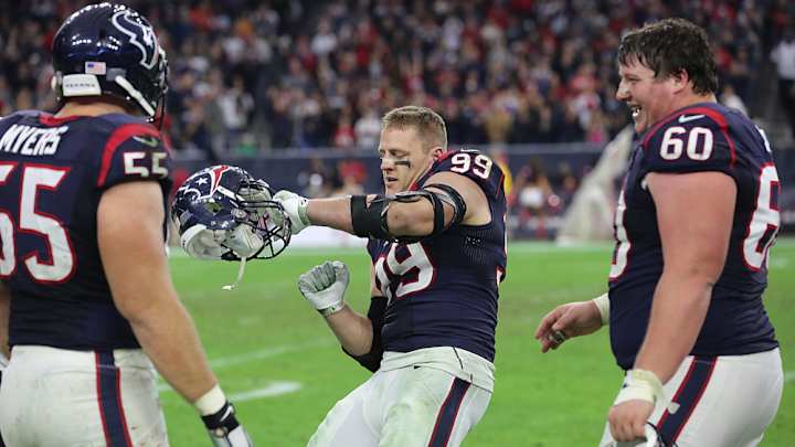 Watch: J.J. Watt becomes first NFL player with multiple 20-sack seasons