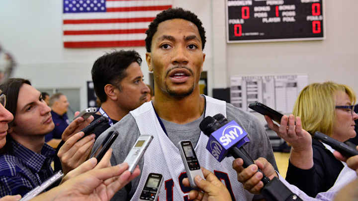 Derrick Rose sits out another USA practice, likely won't start Wednesday