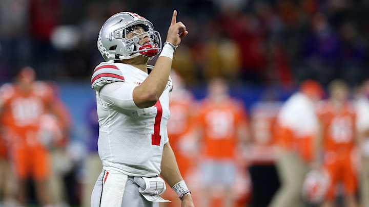 Battered Justin Fields Leads Ohio State Over Clemson to Advance to National Title Game