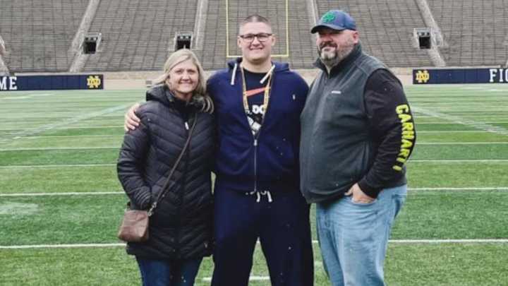 Notre Dame, Harry Hiestand Impress Sam Pendleton And His Family During Visit Notre Dame, Harry Hiestand Impress Sam Pendleton And His Family During Visit