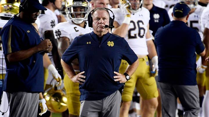Brian Kelly Awkwardly References John McKay's 'Execution' Remark After Notre Dame Win Brian Kelly Awkwardly References John McKay's 'Execution' Remark After Notre Dame Win