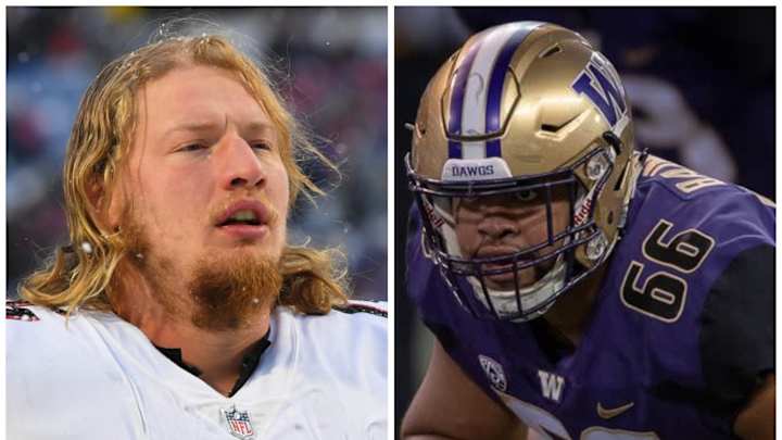 Falcons Tales in Vegas: Bear Pelt, Viking Axe & 'Great Guy' Kaleb McGary Contract