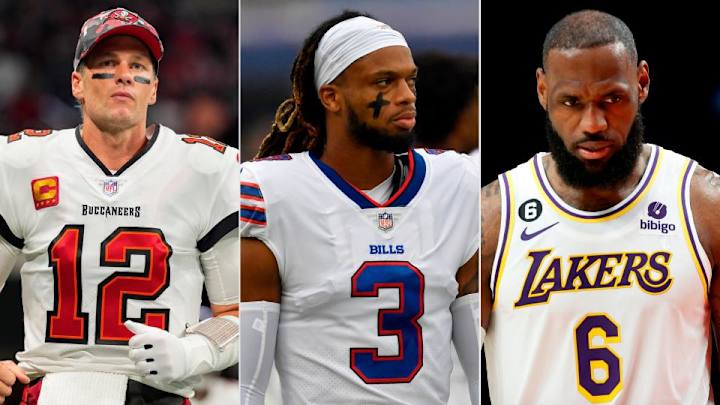 Bills' Damar Hamlin 'Challenges' Michelle Obama, Tom Brady & LeBron James for '3' - WATCH