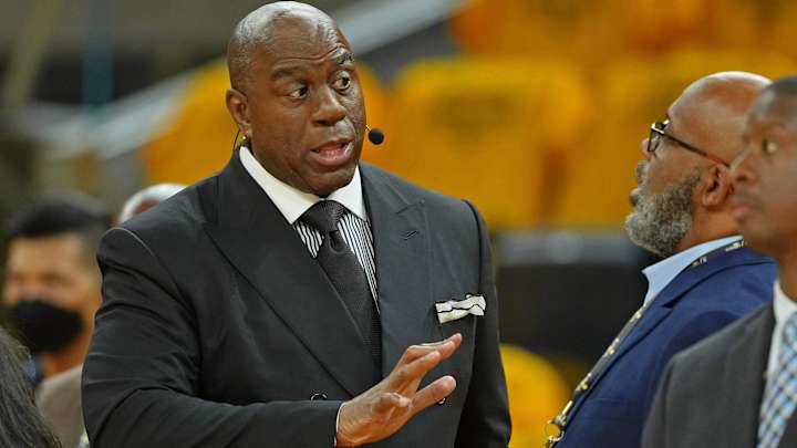 Magic Johnson Reacts to Kyrie Irving Trade Request From Nets