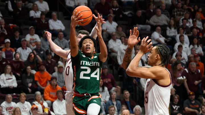 No. 13 Miami Fends Off Virginia Tech, 76-70