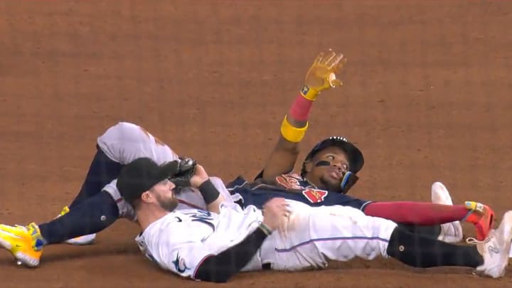 Ronald Acuna Jr. Had the Funniest Stolen Base of the MLB Season