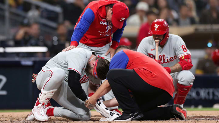 Bryce Harper Suffers Fractured Left Thumb After Getting Hit By Pitch Against Padres