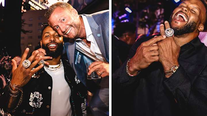 Rams WATCH: Los Angeles Celebrates Gigantic New Super Bowl Rings Rams WATCH: Los Angeles Celebrates Gigantic New Super Bowl Rings