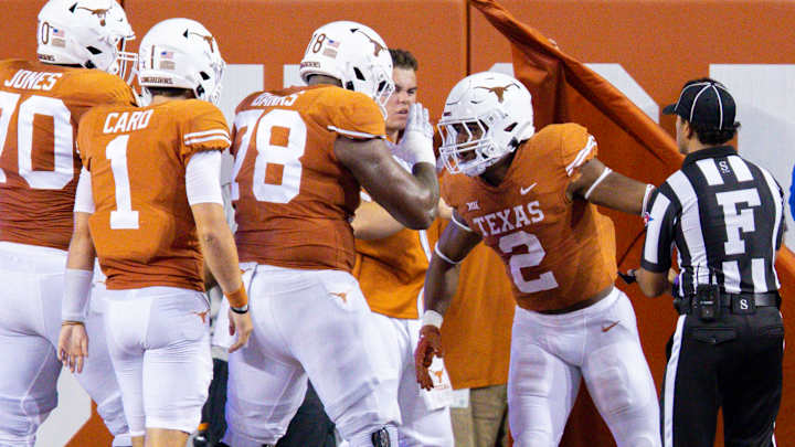 Longhorns Offense Scores Two TDs Before Half, Lead Red Raiders