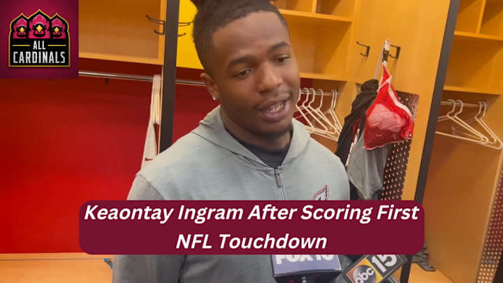 Cardinals RB Keaontay Ingram Elated After Scoring First NFL TD Cardinals RB Keaontay Ingram Elated After Scoring First NFL TD