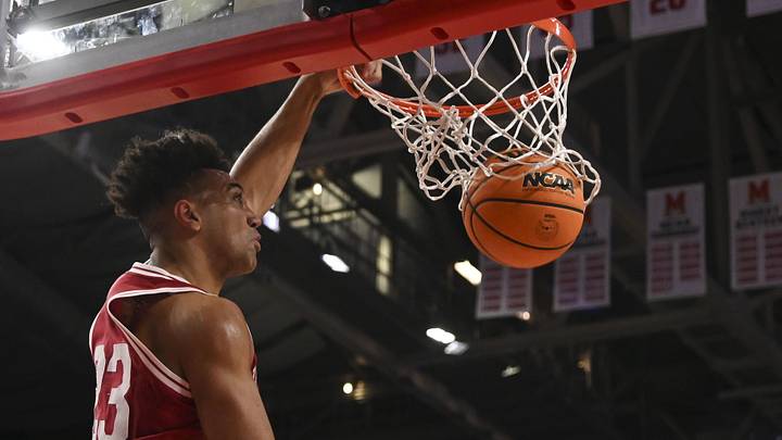 WATCH: Xavier Johnson Finds Trayce Jackson-Davis for Give-and-Go Slam Dunk