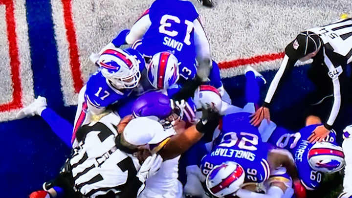 One-Armed Bandit: Vikings Steal OT Win Over Josh Allen's Goal-Line Goof-Up Buffalo Bills One-Armed Bandit: Vikings Steal OT Win Over Josh Allen's Goal-Line Goof-Up Buffalo Bills
