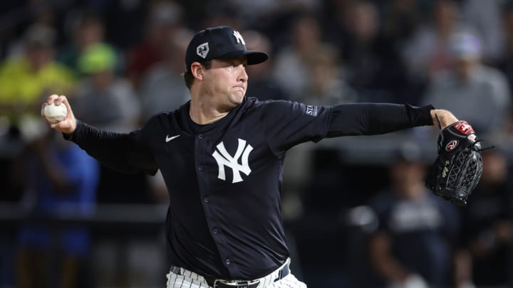 Yankees' Gerrit Cole Annoyed by Daniel Vogelbach's Bat Flip, Slow Trot After Spring Training Home Run