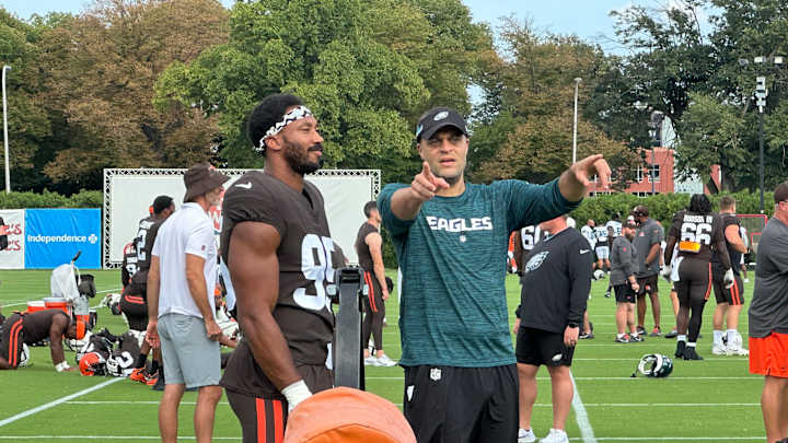 Eagles Camp Day 11: Myles Garrett Headlines Eventful Joint Practice vs. Eagles