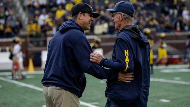 College Football Fans Couldn’t Stop Laughing at Jim Harbaugh’s Decision to Hire His Dad During Suspension