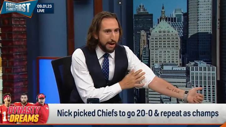 NFL Fans Roasted Fox Sports’s Nick Wright Over His Chiefs Tattoo Gone Wrong