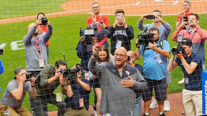 Terry Francona Receives Lengthy Raucous Ovation From Fans Thanks in Part to Jose Ramirez