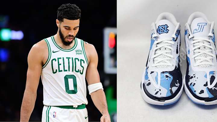Jayson Tatum Admits His Tar Heels Sneakers Are Fire