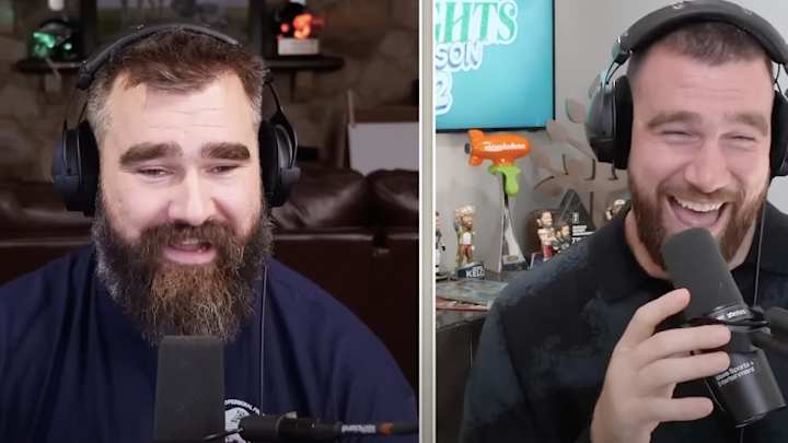 Jason Kelce’s Story About Ditching His Wife on the Ski Slopes Had Travis Kelce in Tears Jason Kelce’s Story About Ditching His Wife on the Ski Slopes Had Travis Kelce in Tears