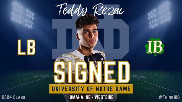 Notre Dame Signs Linebacker Teddy Rezac