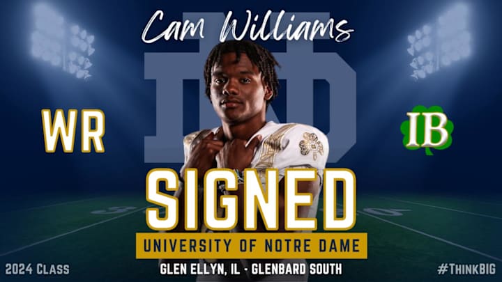Notre Dame Signs Elite Wide Receiver Cam Williams
