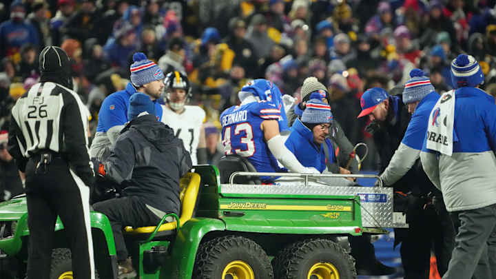 Bills LB Terrel Bernard Receives Positive Injury Update After Being Carted Off Bills LB Terrel Bernard Receives Positive Injury Update After Being Carted Off