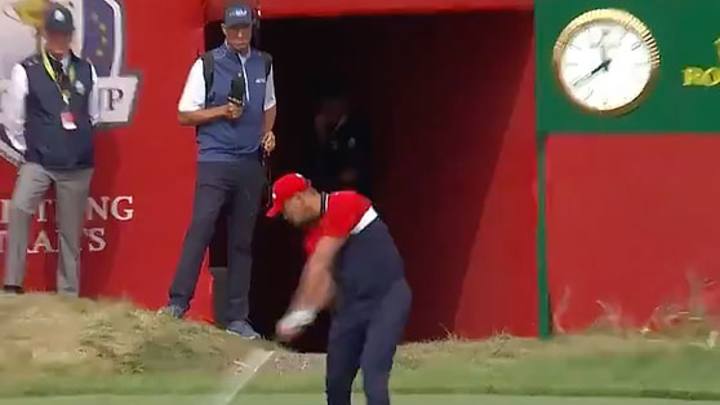 Watch: Bryson DeChambeau Drives the 370-Yard First Hole at Whistling Straits