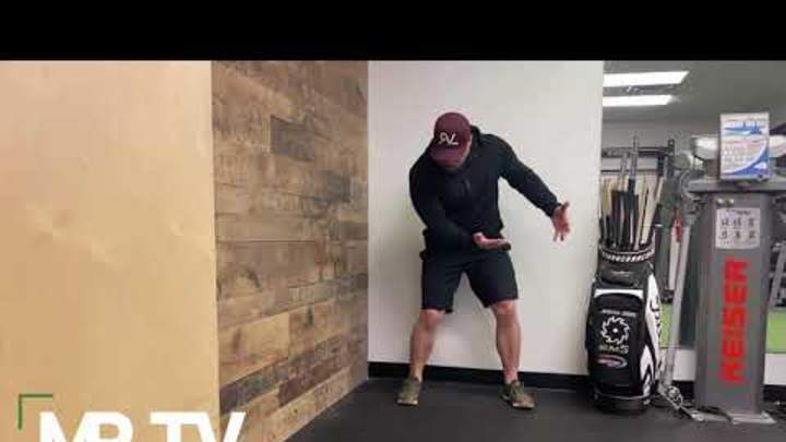Use this drill to add hip strength and end 'sway' in your swing