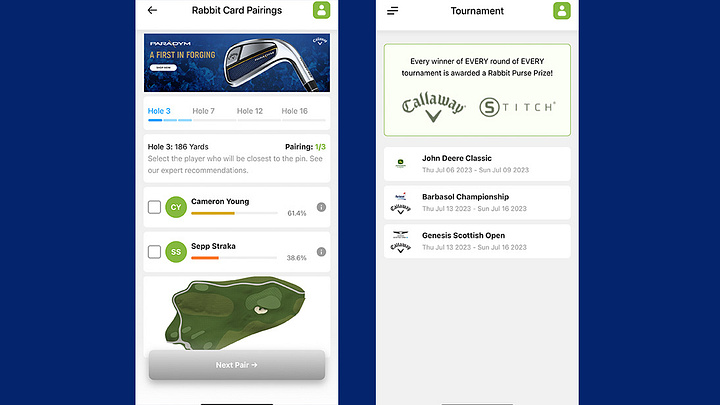 RabbitCards, a Golf App From Tour Pro Bo Van Pelt, Dishes Out Prizes While Focusing on Par 3s