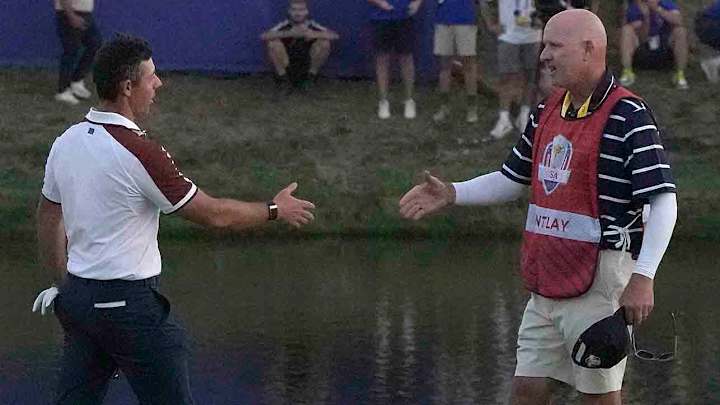 Rory McIlroy Says It's All Good With Joe LaCava After Heated Ryder Cup Sunday