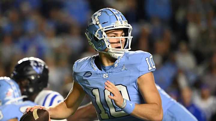 QB Drake Maye 'Got a Lot of Connections' With Commanders at NFL Scouting Combine
